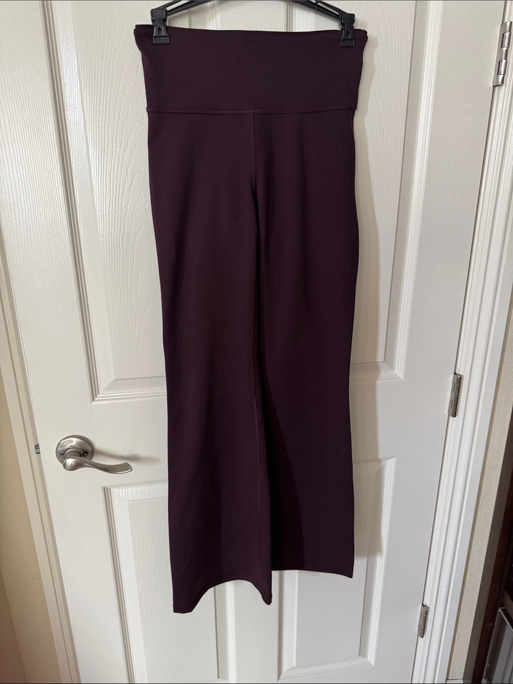 Fabletics Women's Wide-Leg High-Rise Pants in Deep Plum